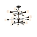 **Título técnico em português: Luminária de Teto Moderna com Design de Esfera e Braços Ajustáveis**